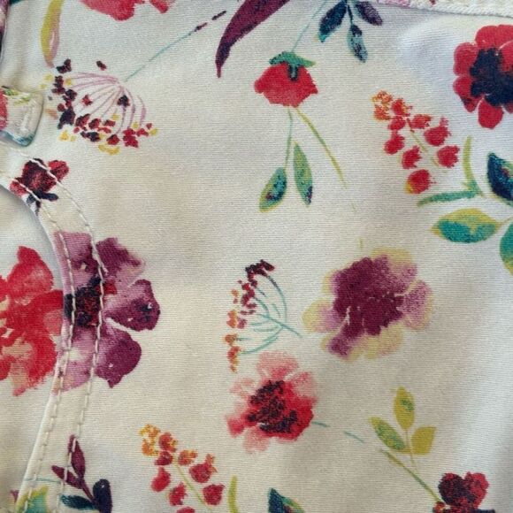 Jordache Floral Shortalls Bib Overall Shorts Size 4T - Picture 3 of 9